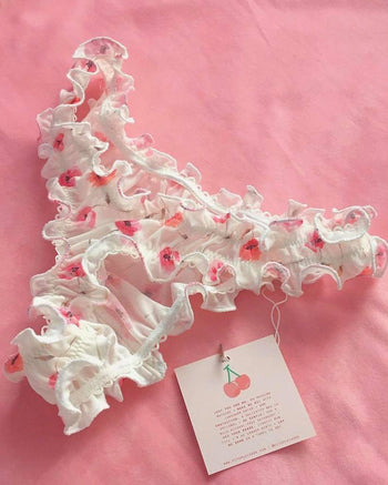 Poppy Cloud Ruffly Thong